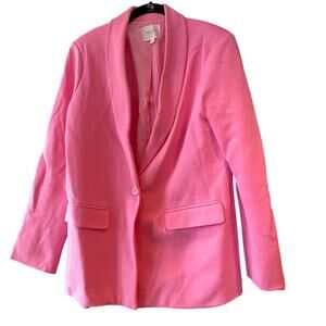 Grey Lab Bright Pink Oversized Blazer Size Medium